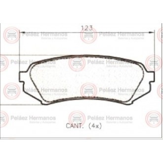 7640G - PASTILLA FRENO